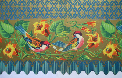 Carte decorative popolari italiane: le bordure da camino