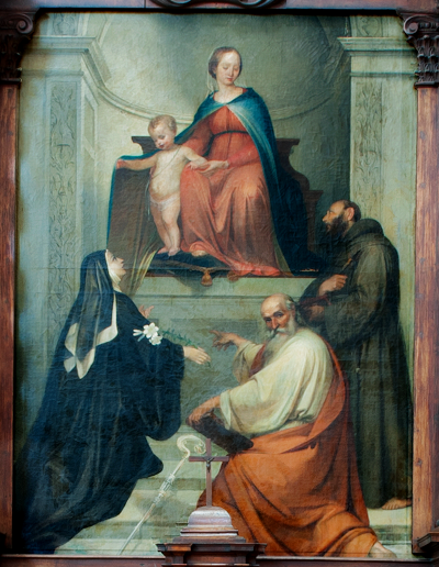 La Pala della B.V. della Misercordia del pittore Alessandro Ferrarini (1815 - 1904)